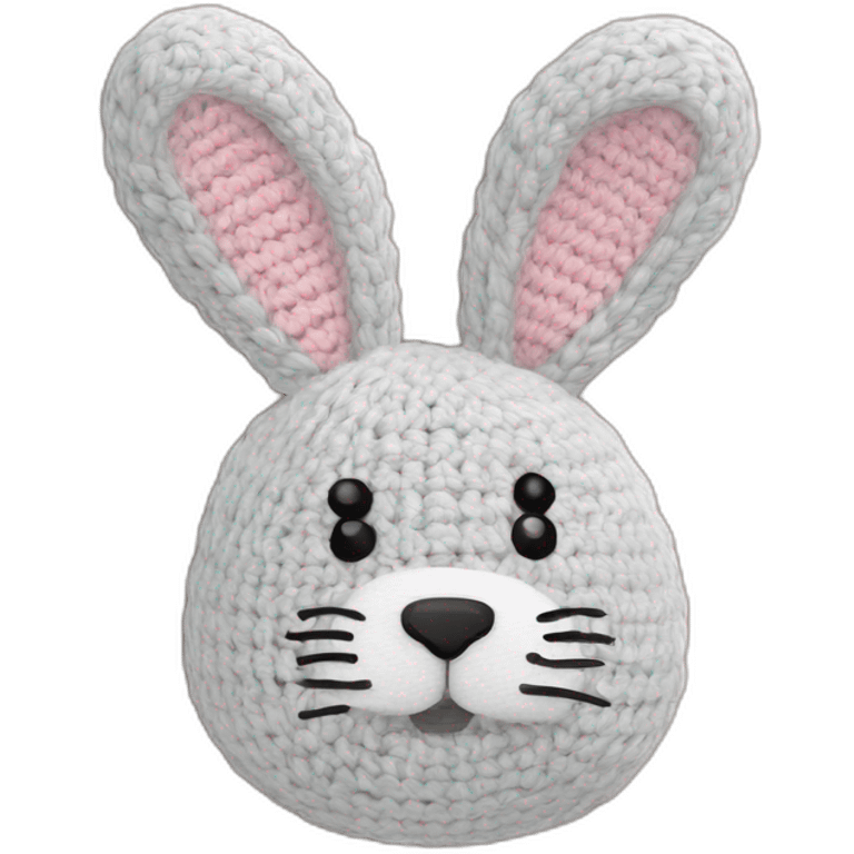 Lapin crochet 🧶 emoji