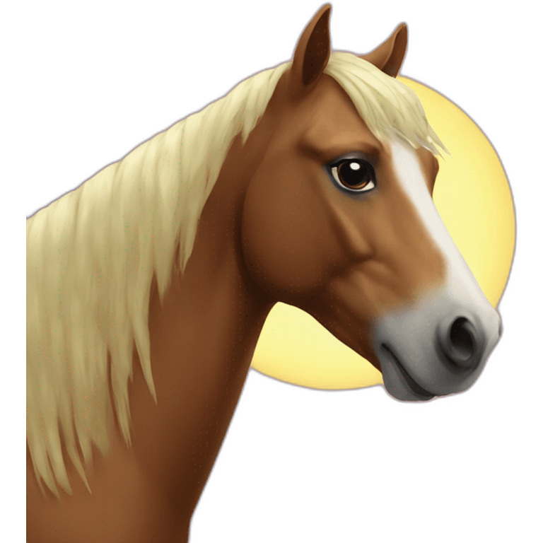 Horse sun emoji