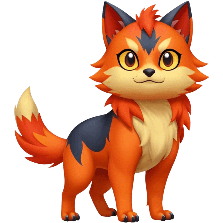  Quilava-Litten-hybrid full body emoji