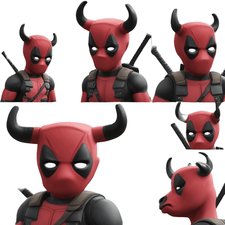 Deadpool cow emoji