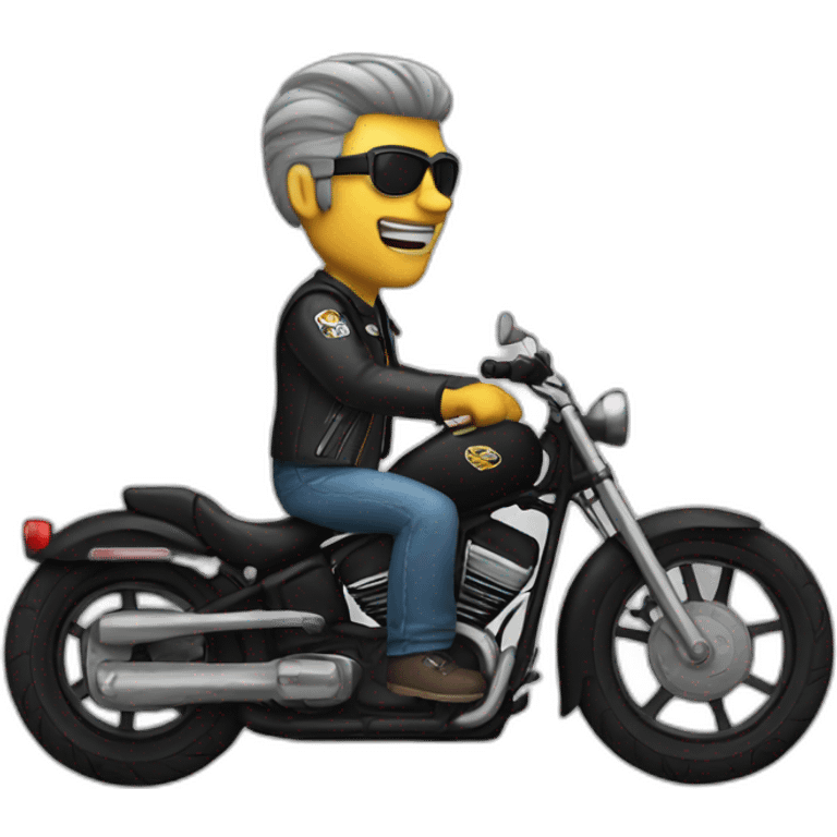 biker cool old emoji