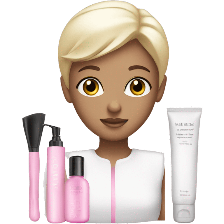 skin care Kit light pink emoji