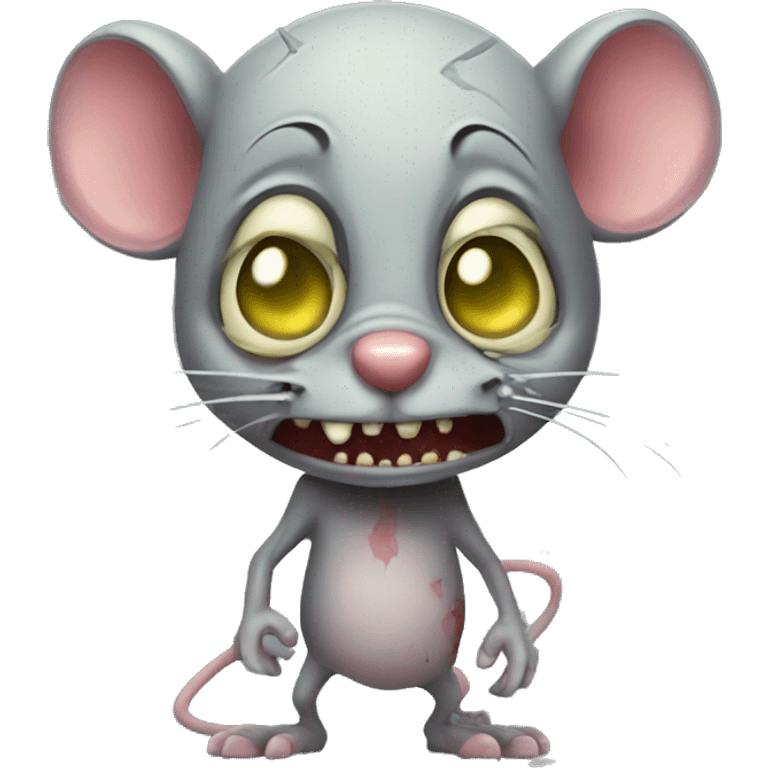 Zombie mouse emoji