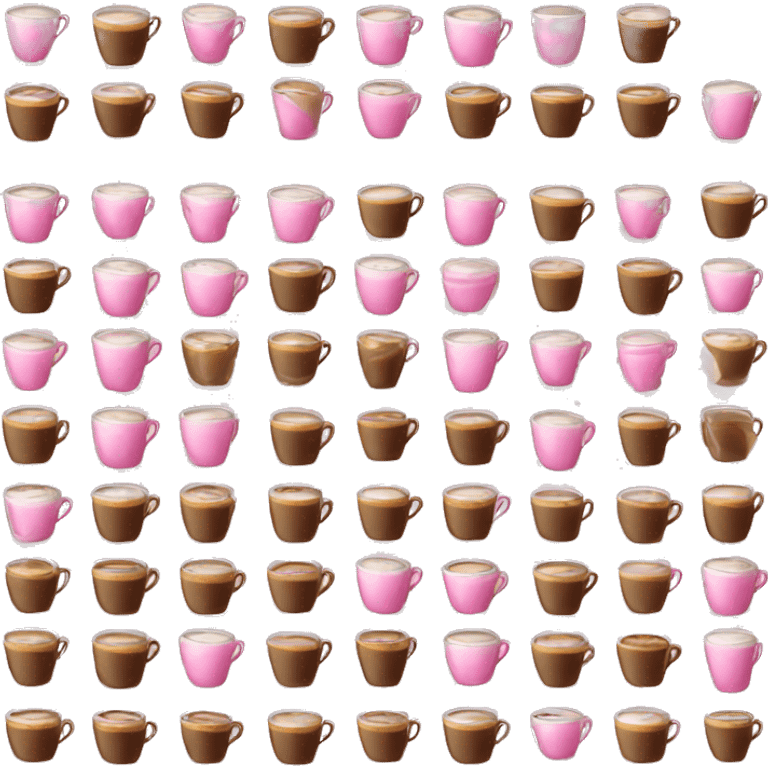 A coffe pink emoji