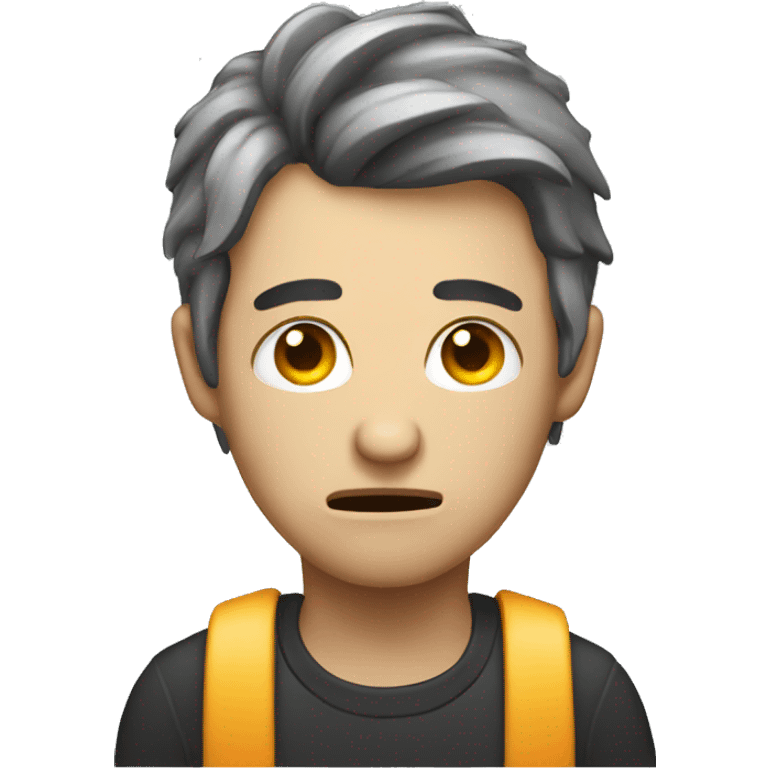 a crying developer with computer with errors emoji