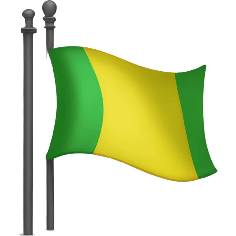 Drapeau jaune et vert emoji