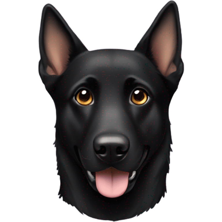 Black lab German shepherd dog emoji