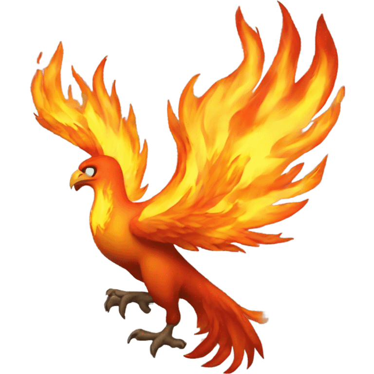 Flaming phoenix  emoji