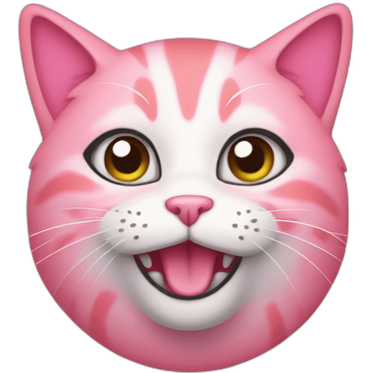 Pink cat emoji