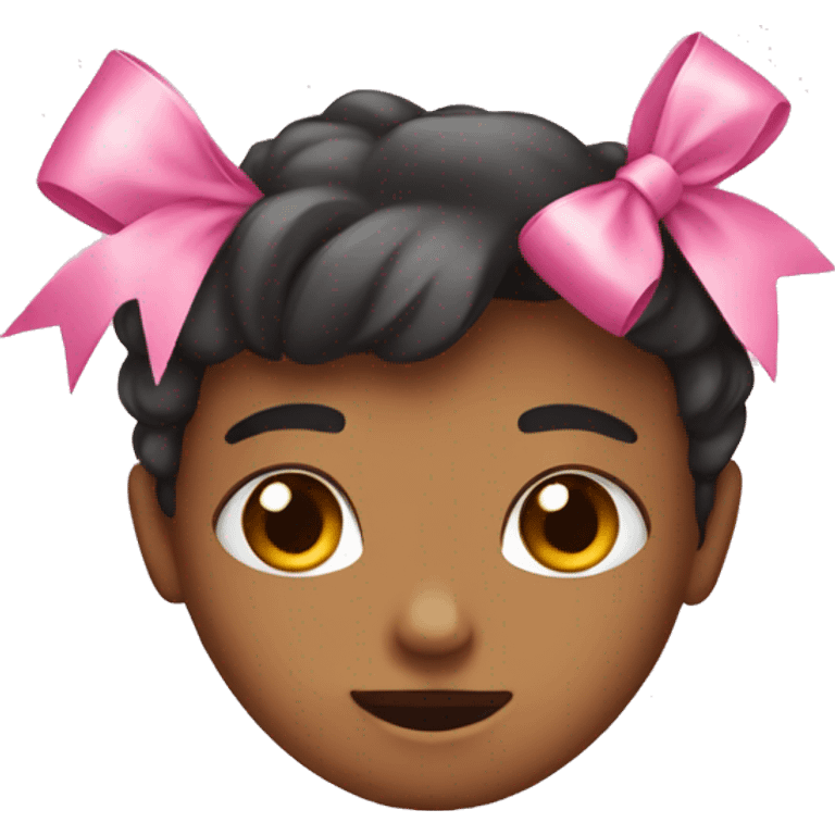 cute pink bow emoji