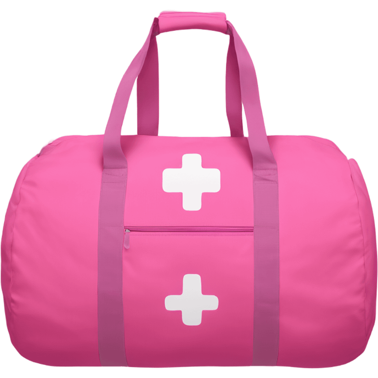 clare pink gym bag  emoji