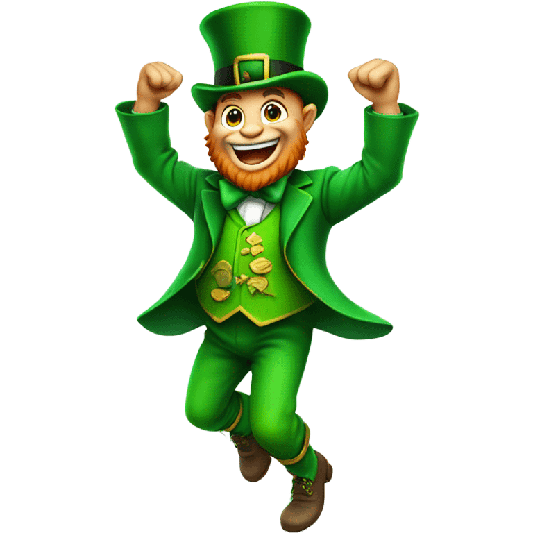 Dancing leprechaun  emoji