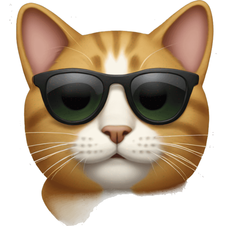 Cat with sunglasses  emoji