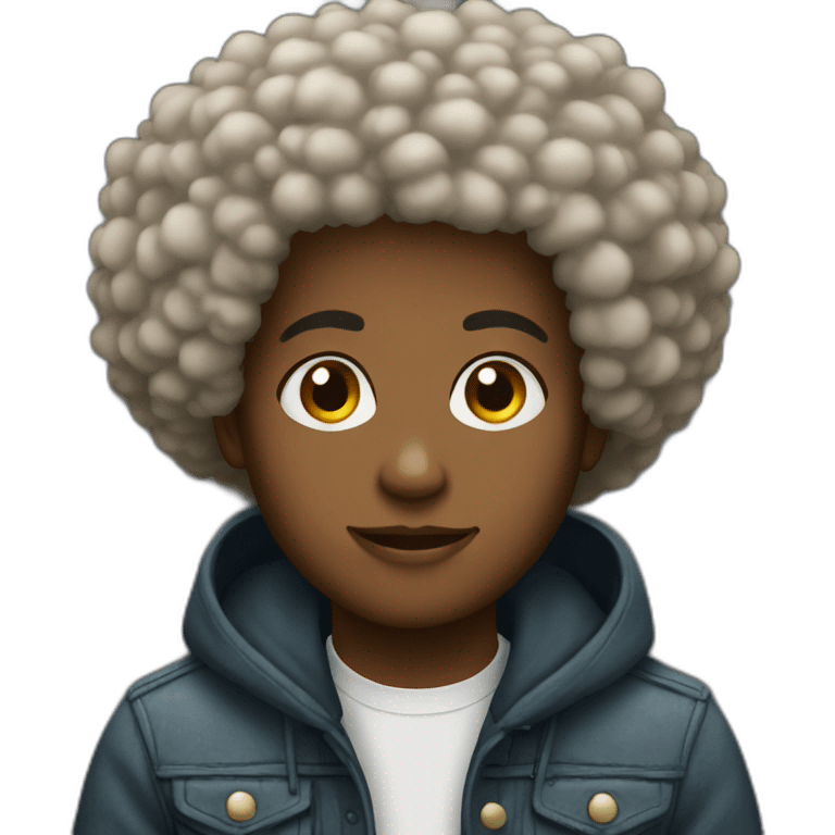 Afro emoji