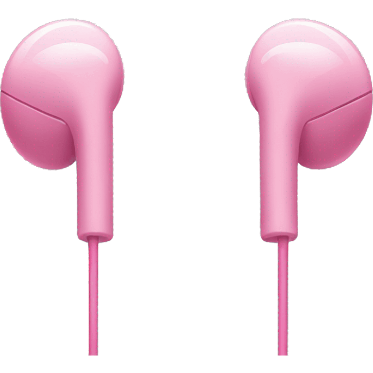 Pink earbuds  emoji