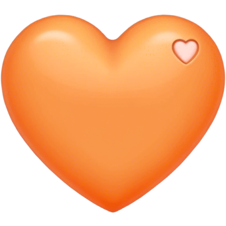 Pastel orange heart emoji