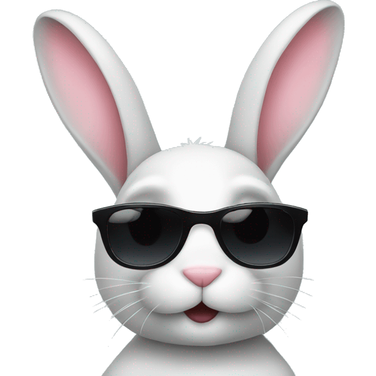 bunny with sunglasses  emoji