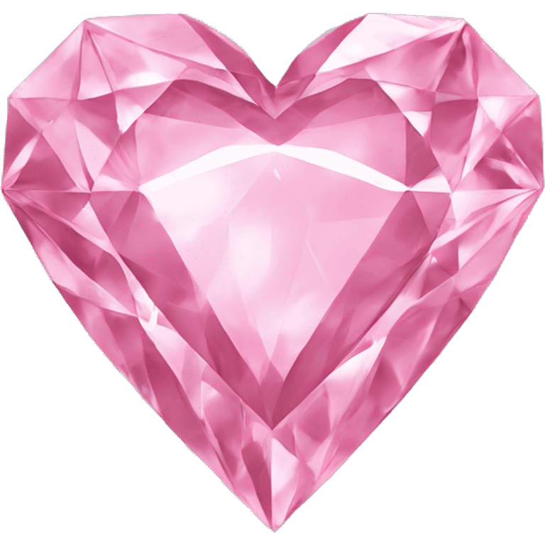 Pink heart diamond shaped emoji