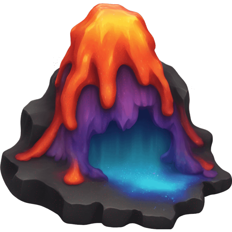 Rainbow Lava emoji