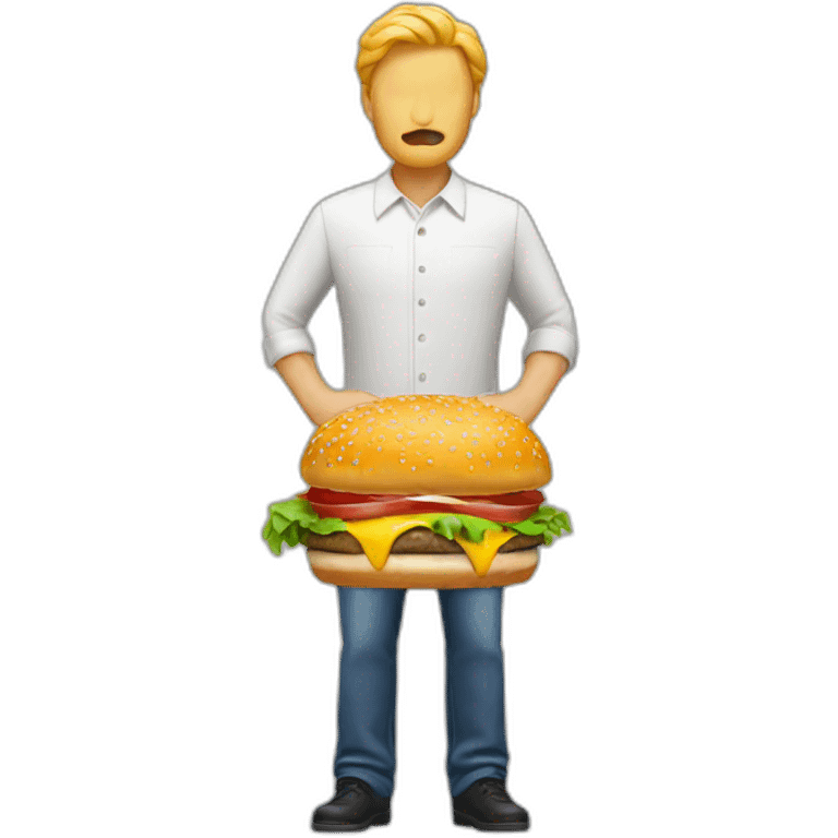 Headless Burger man emoji