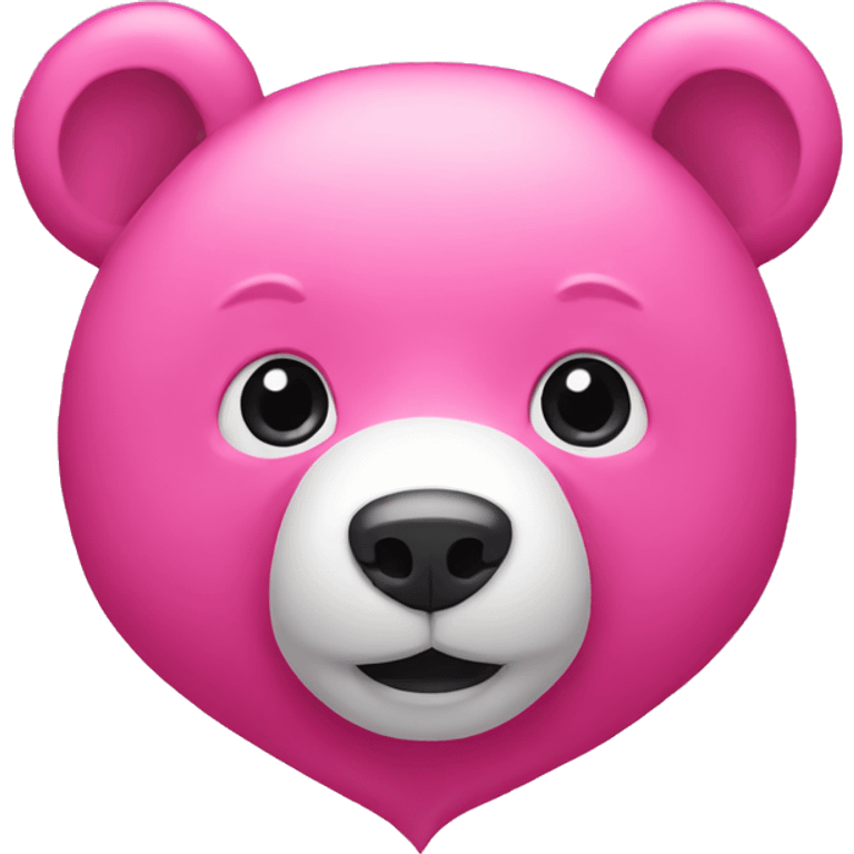 Pink bear emoji