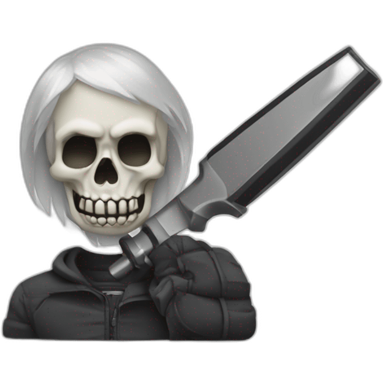 Esprit de la mort avec faucheuse emoji