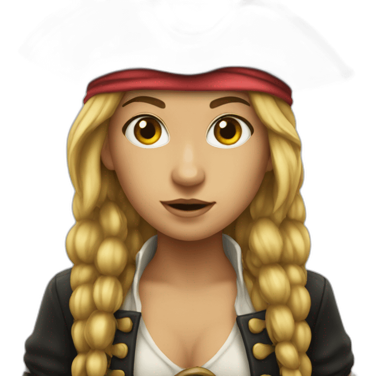 a pirate girl emoji