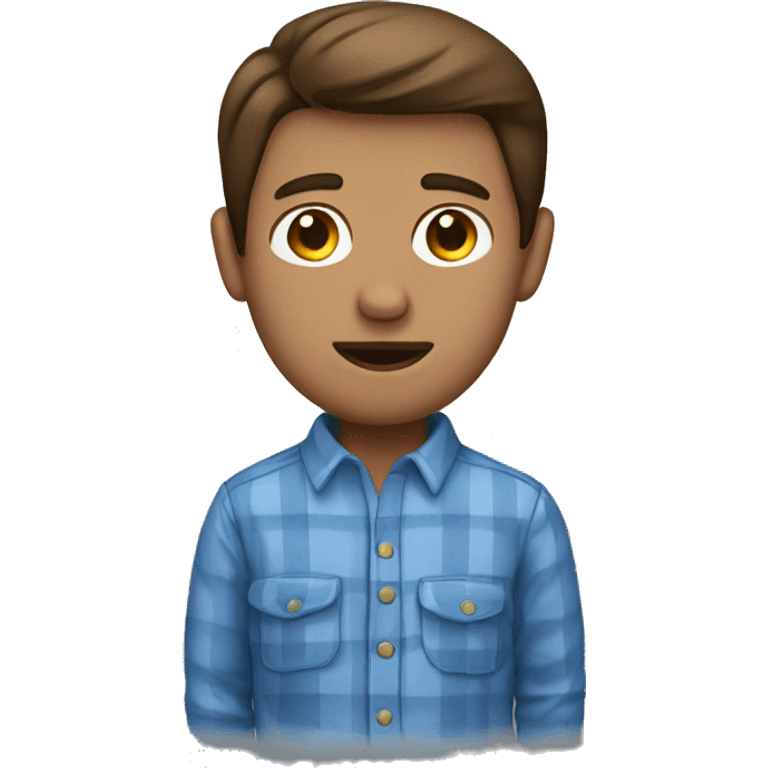 man with brown hair with a blue pajama hat on  emoji