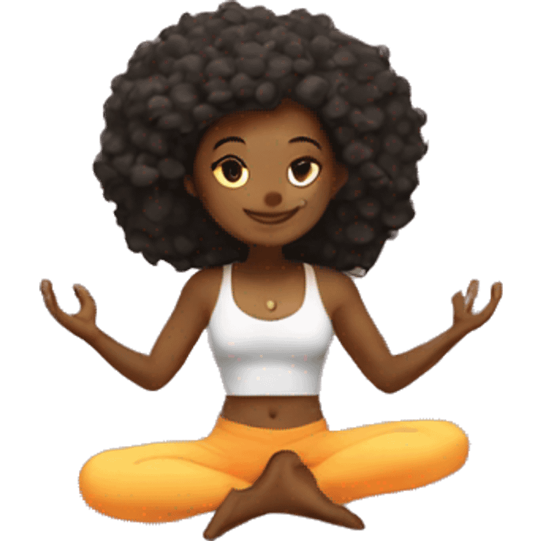 yoga and magic emoji