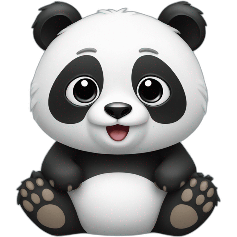 panda avec des ailes emoji