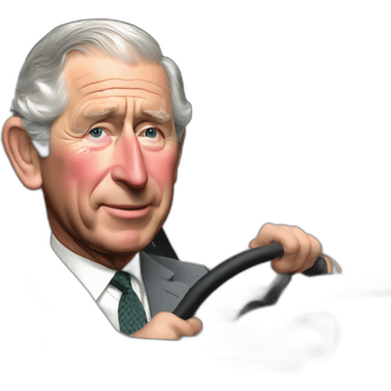 prince charles driving a cab emoji