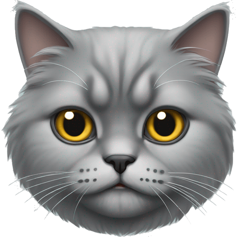 Grey persian cat  emoji