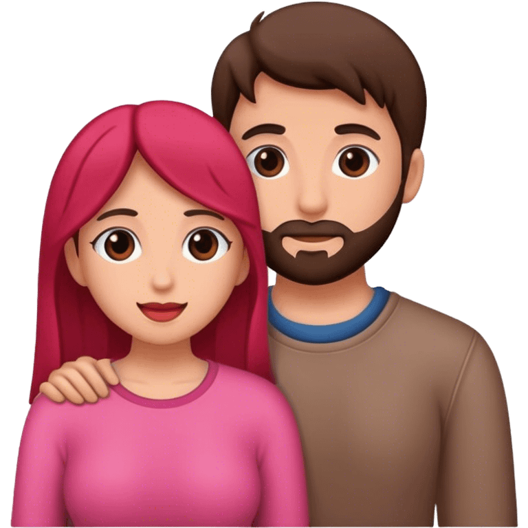 pareja de hombre y mujer enamorados emoji