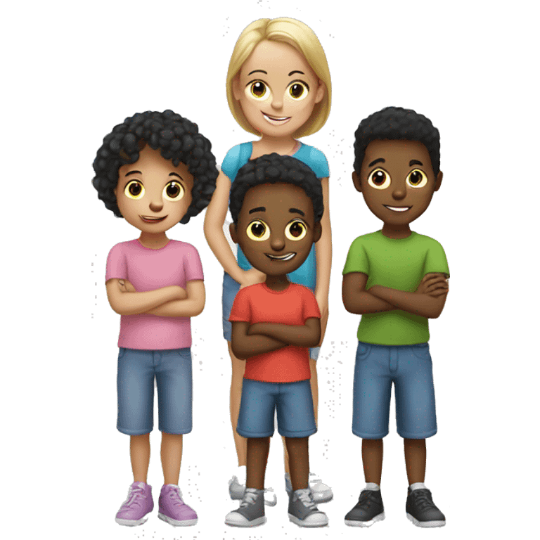 4 children  emoji