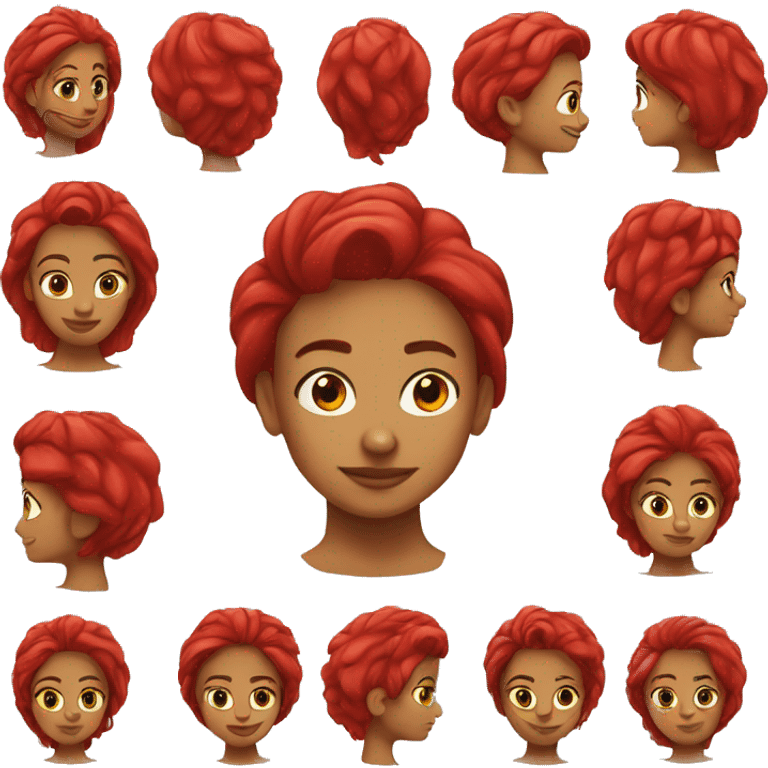 Chica de pelo rojo emoji