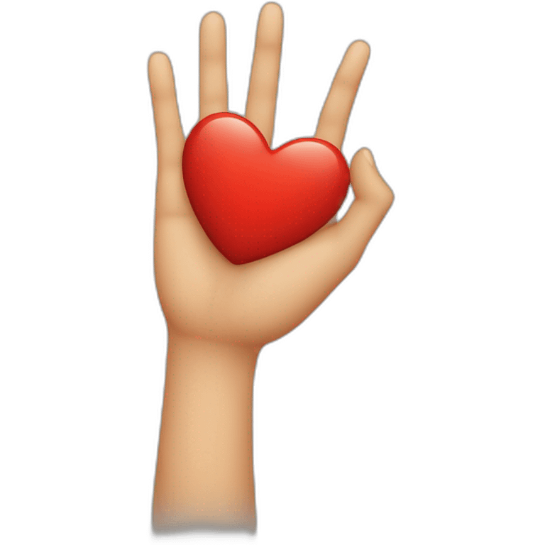 Coeur avec les mains emoji