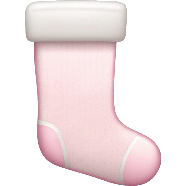  light pink Christmas stocking emoji