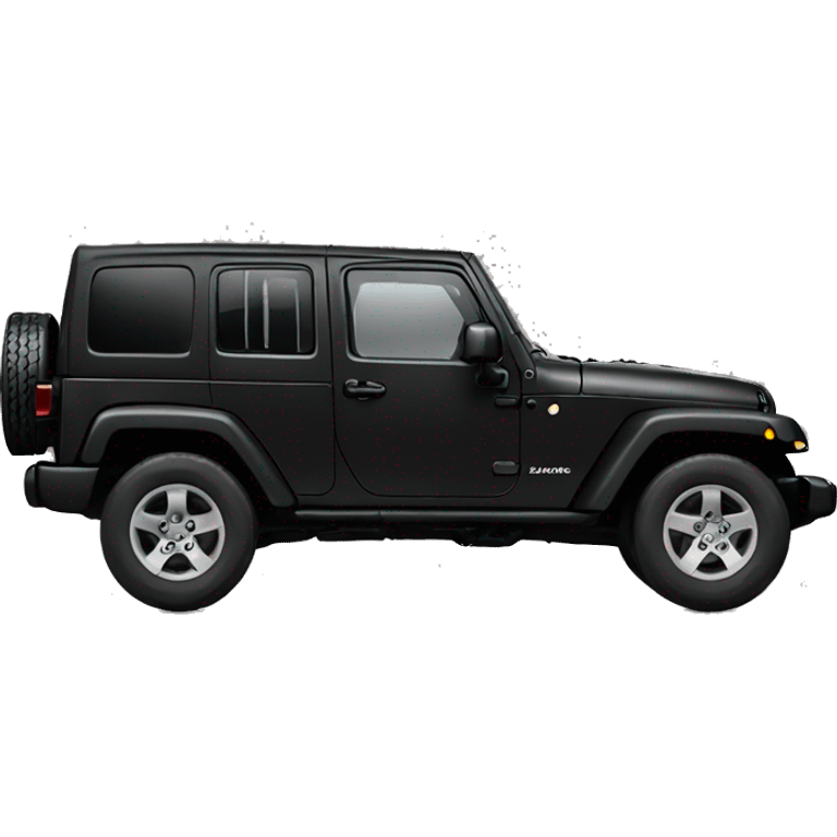 Black Jeep Wrangler emoji