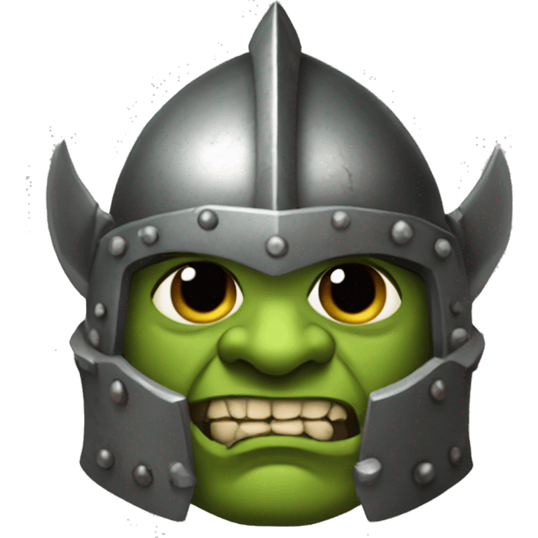 Knight orc armored  emoji