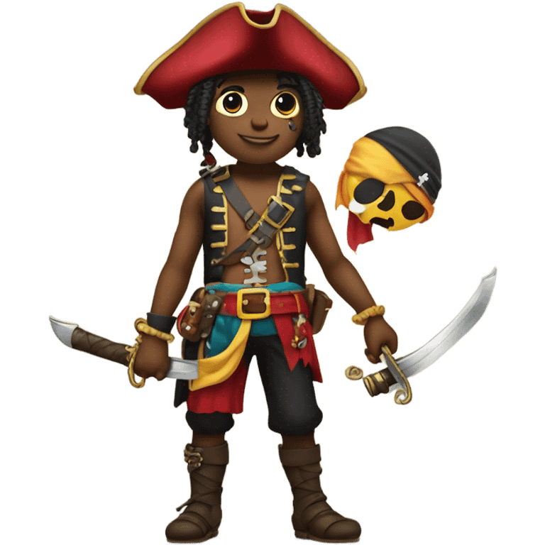 Boy pirate wearing a bikini  emoji