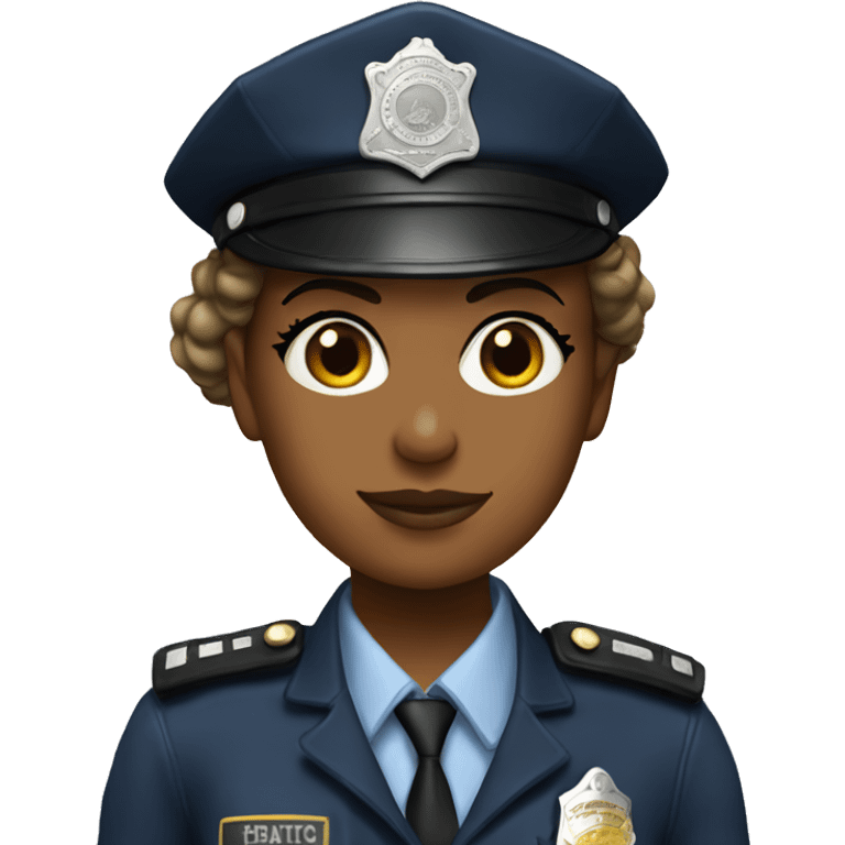 The police girl honours emoji