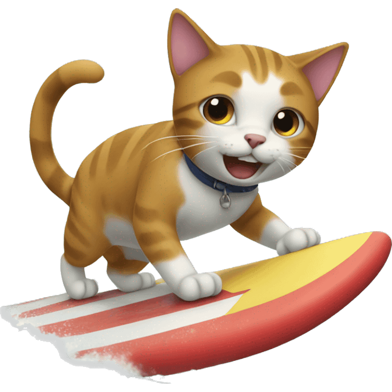 cat surfing emoji