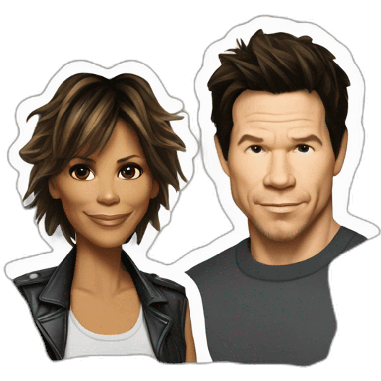 Mark Wahlberg and Halle berry emoji