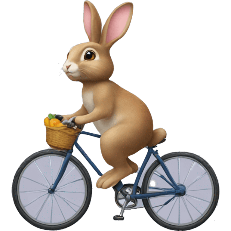 Bunny on a bicycle  emoji