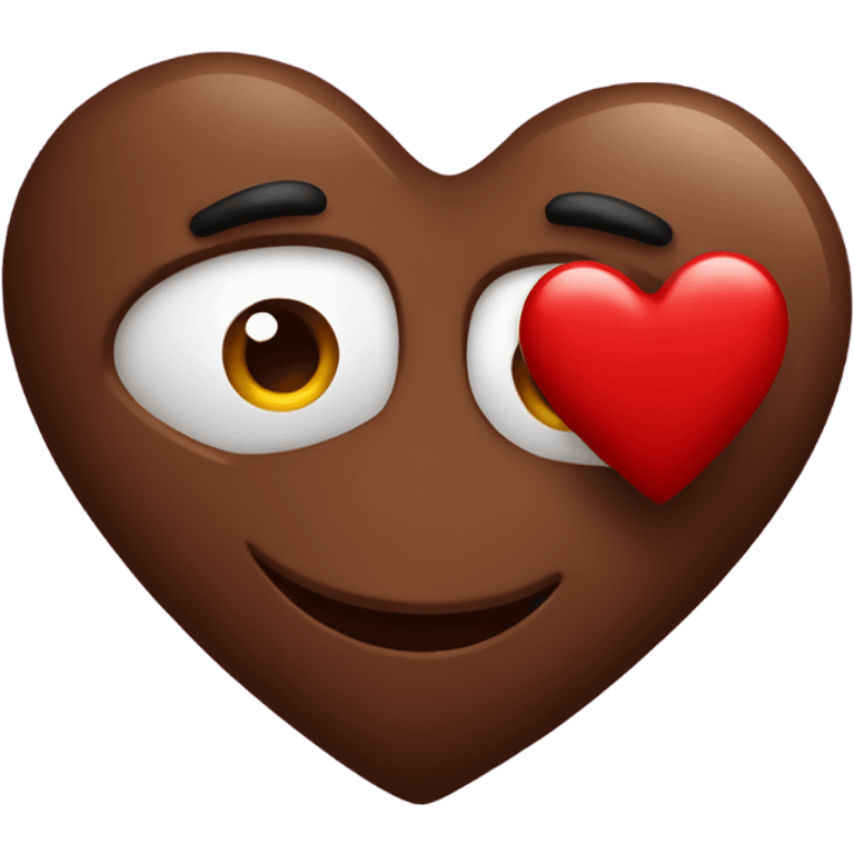 Corazón con chocolate  emoji