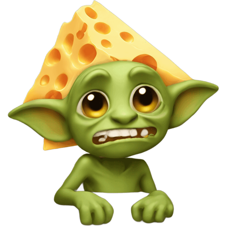 Cheddar cheese goblin  emoji