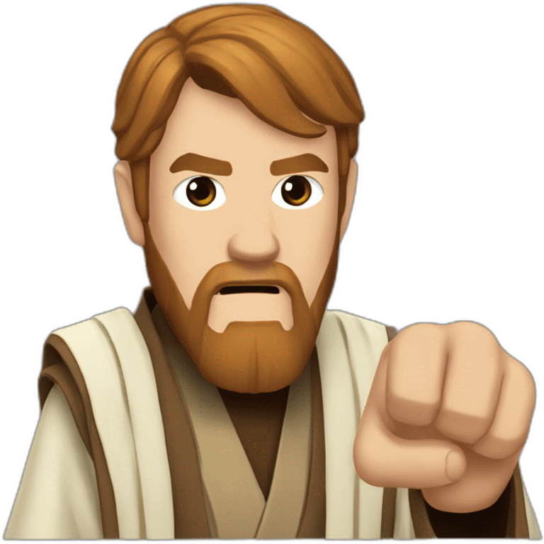 obi-wane kenobi Thumbs down emoji