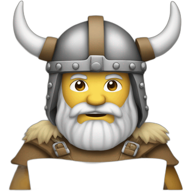 A computer viking emoji