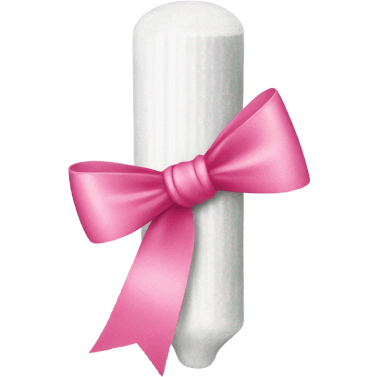  tampon with a pink bow emoji