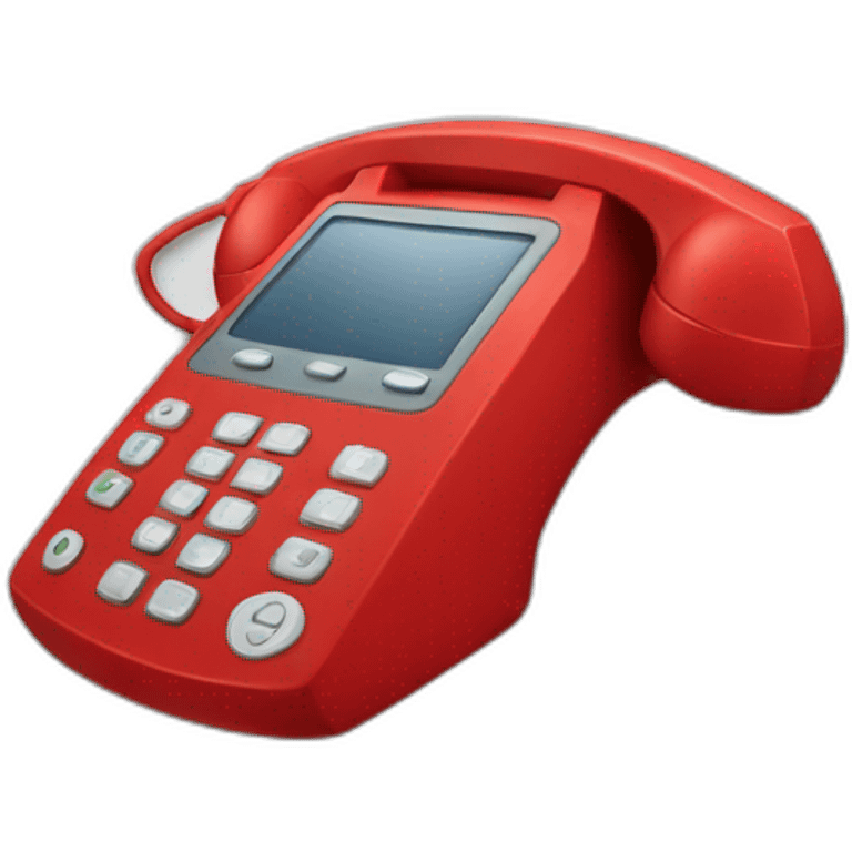 telefone vermelho emoji